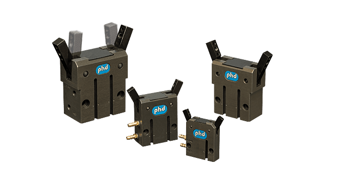 Series GRV Angular Pneumatic Micro Gripper